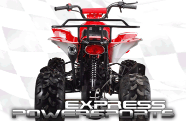ATV 125cc Thunderbolt red-rear